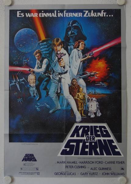 Krieg der Sterne originales deutsches Filmplakat